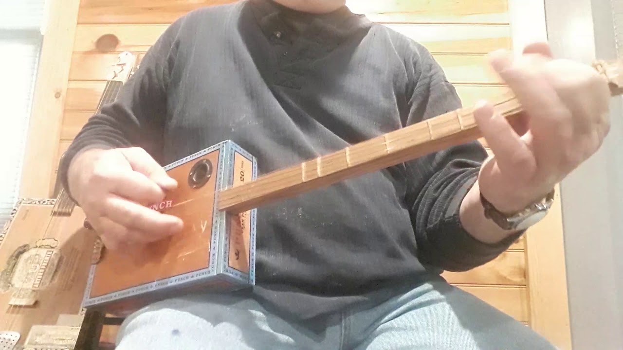 Cigar Box Strum Stick by Coal Mountain Panjo - YouTube