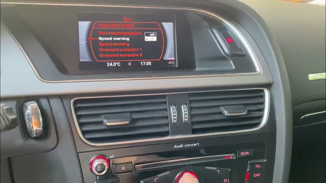 How to TURN OFF SPEED WARNING ON AUDI A1, A2, A3, A4, A5, A6, A7, A8