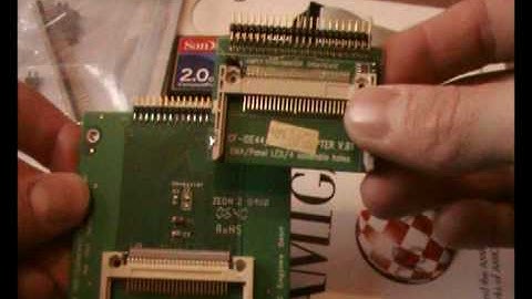 Installing Compact Flash Card as harddrive In Amiga part 1