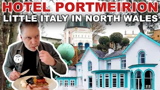 I stayed at The Hotel Portmeirion, little Italy in North Wales! see my full hotel and room tour.