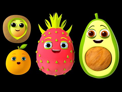 Funky Fruits Baby Sensory: Skidamarink A Dink A Dink + More | Kids Songs and Nursery Rhymes