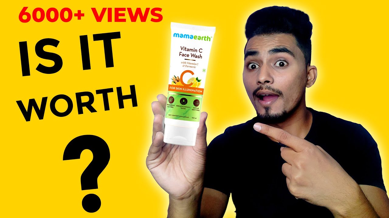 mamaearth vitamin c face wash for oily skin