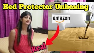Bed Protector Unboxing || Bed Protector Review || Bed Protector Buy Amazon@Sharma Madhu Blr