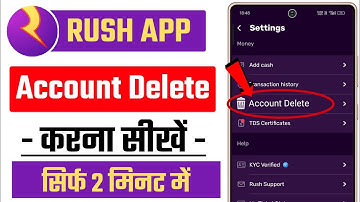 rush account delete kaise kare | rush game account delete kaise kare