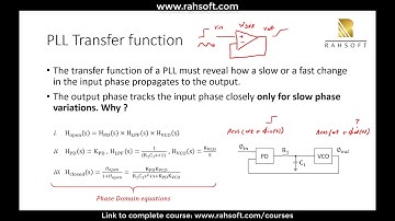PLL Transfer Function Tutorial - Introduction to Phased Lock Loop Transfer Function example RAHRF469
