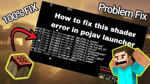 Finally ! Shader Error Problem Fixed ll In Pojavlauncher ✔