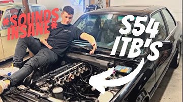INSTALLING S54 ITBS ON MY 24V SWAPPED!!! E30 (sounds insane)
