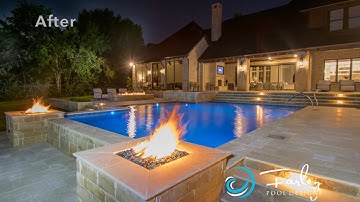 Fiery Hillside Pool Construction Time-Lapse by Mike Farley