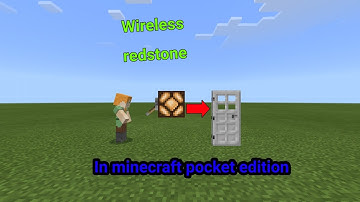 How to make a wireless redstone signal in minecraft pocket edition.