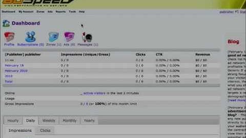 AdSpeed Tutorial for Publishers