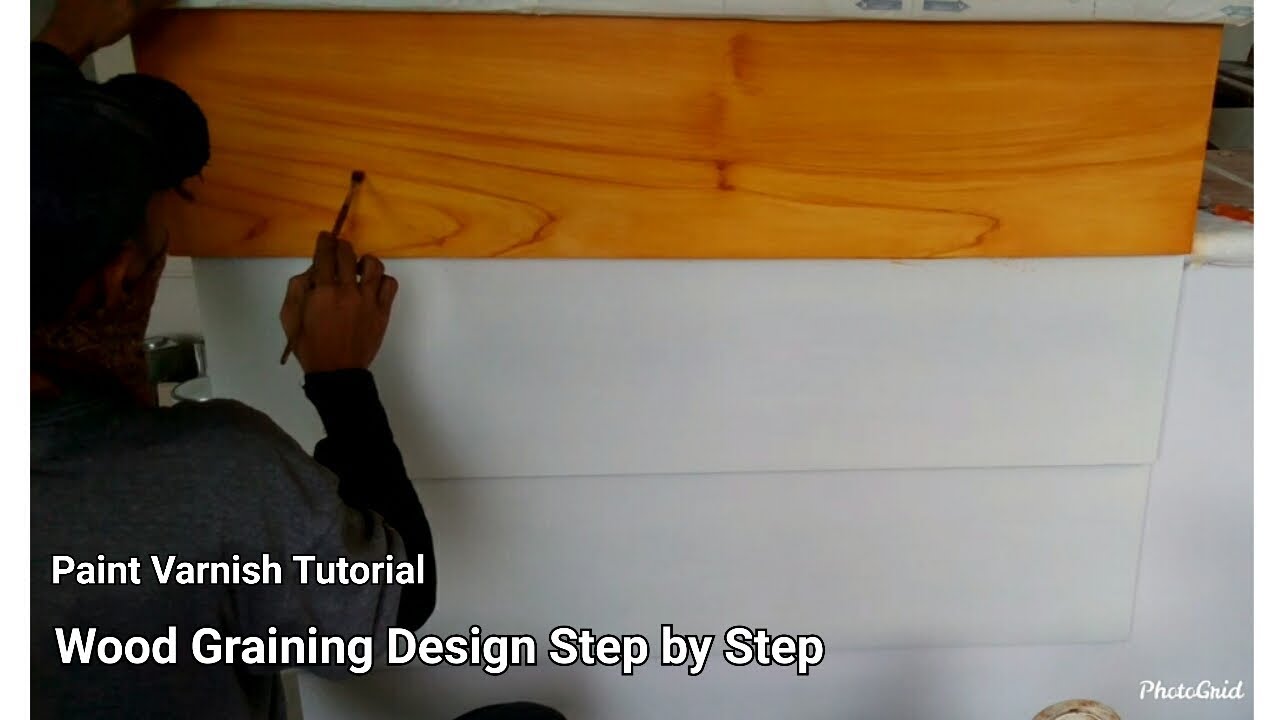 How To Mix Paints. To Create An Artificial Wood Design - YouTube