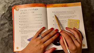 ASMR - Super Relaxing Book Reading of Space Facts - Clicky Whispers