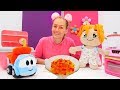 Englische und Deutsche Wörter lernen - Das Obst - Spielzeugvideo für Kinder