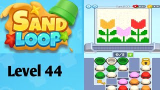 Sand loop level  44 solution and walkthrough for gameplay 