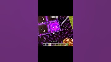 làm cổng địa ngục lật ngang#minecraft #mcpe #minecraftshorts #minecraftpe