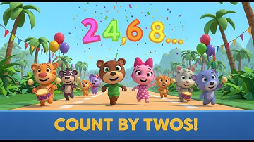 Counting by Twos Parade Adventure | Skip Counting Fun for Kids | Animagic Studio