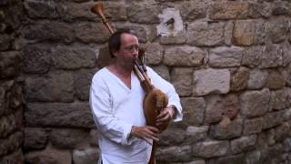 Bagpipes !  History with Medieval Music.Castle in France with Germany Fritz Heller !