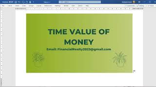 Time Value of Money Lecture-2 MBA/BBA Banking & Finance viral trending fm bf cf tvm annuity