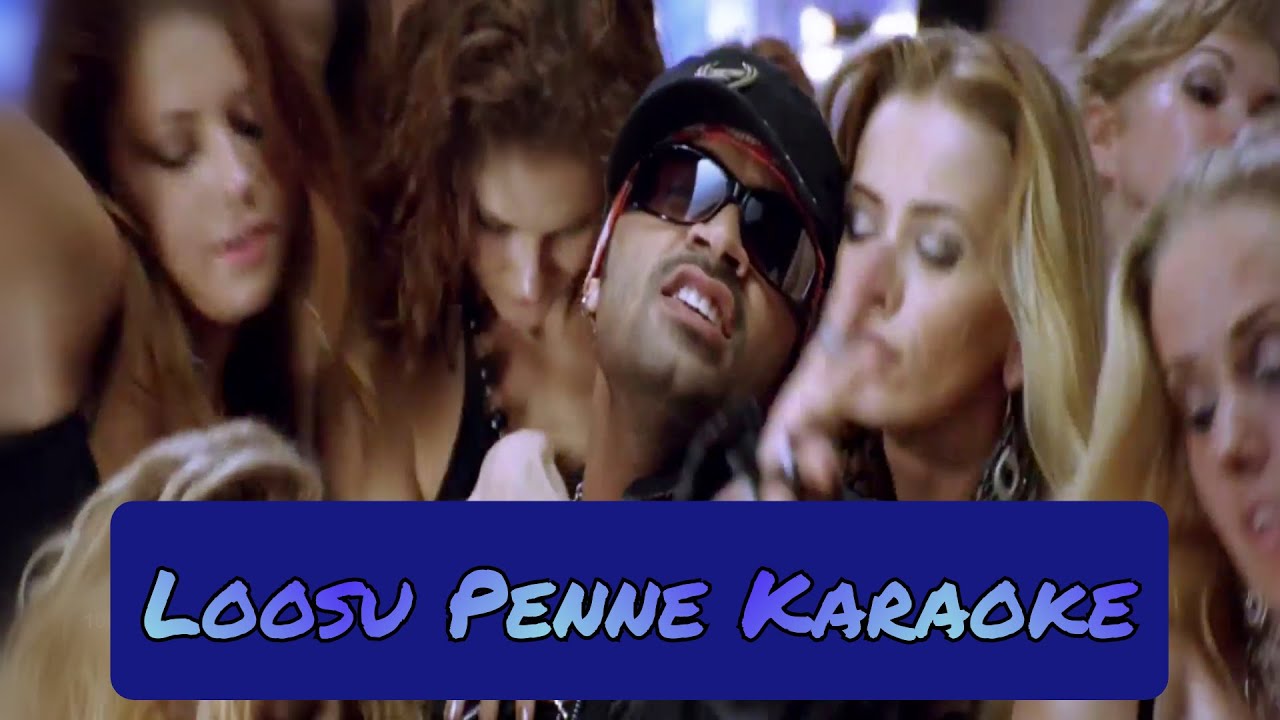 Loosu Penne Karaoke  Lyrics  Vallavan  Yuvan Shankar Raja  HD 1080P