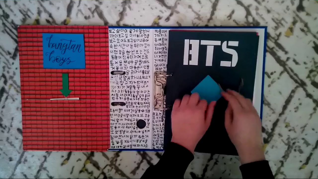 Bts Scrapbook Resim Alb M K Pop Diy Youtube