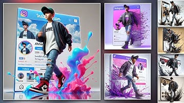 How To Create Colorful Instagram Profile with 3D character l Bing Ai