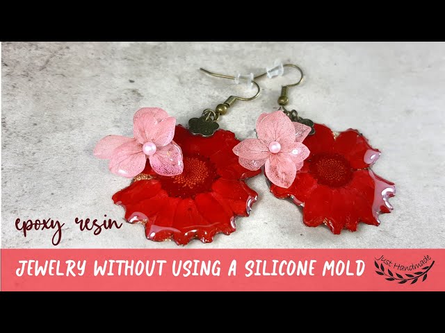 Silicone earrings mold flower mould for resin and epoxy Flowers