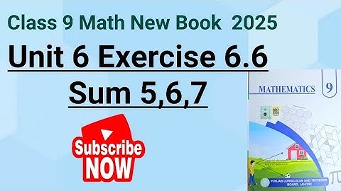 Class 9th Math | Chapter 6 | Exercise 6.6 Question 5,6,7 | 9th Class Maths E.X 6.6  - Trigonometry