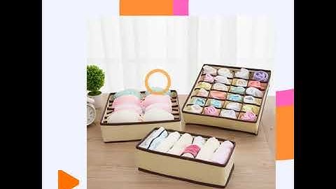 multifunctional non-woven underwear sock storage box drawer organizer dividers ,cloth organizer