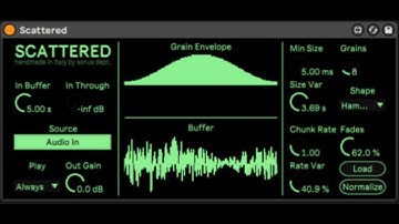 Sonus Dept. releases Scattered, free Max for Live effect