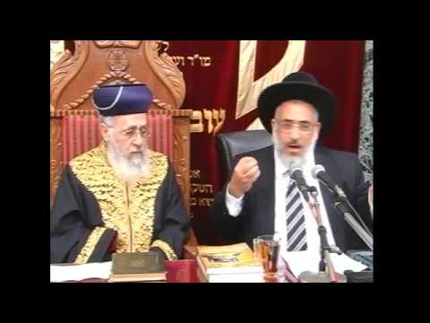 פרשת בשלח תשע"ו - מרן הרב יצחק יוסף שליט"א