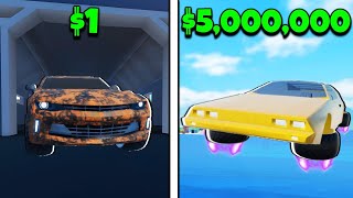 $1 vs $5,000,000 Mad City Car! (ROBLOX)