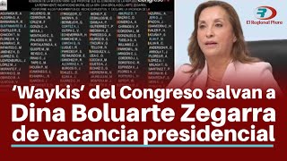 ‘Waykis’ del Congreso salvan a Dina Boluarte y situación del Ministerio del Interior es crítica