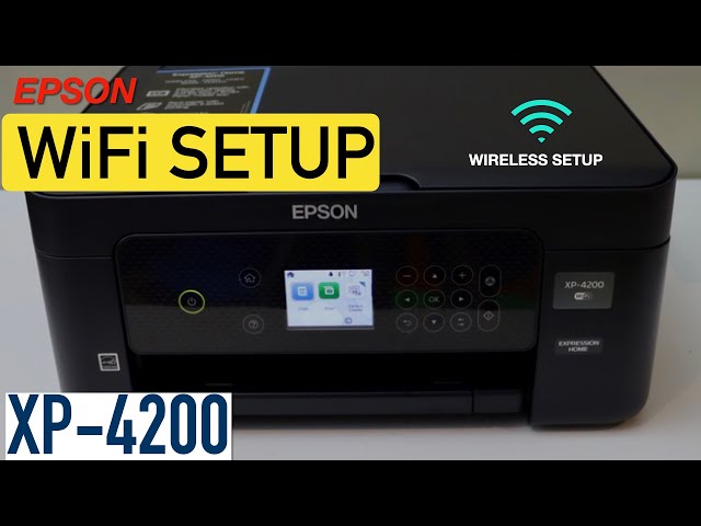 Epson XP 4200 WiFi Setup. 