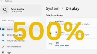 How To Reset & Undo Custom Display Scaling From 500% To 100% In Windows