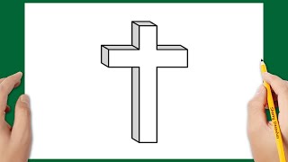 Como desenhar uma cruz 3D