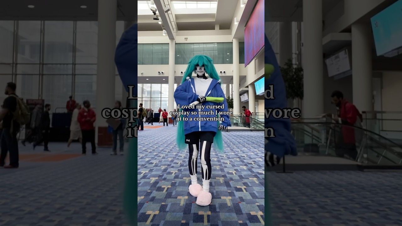 & yes I wore my framed Miku lookalike contest badge for the bit LOL #sansunemikucosplay #cosplay