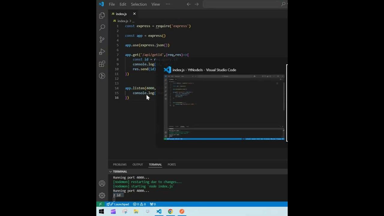 Query param in node js how to get id in node js youtube
