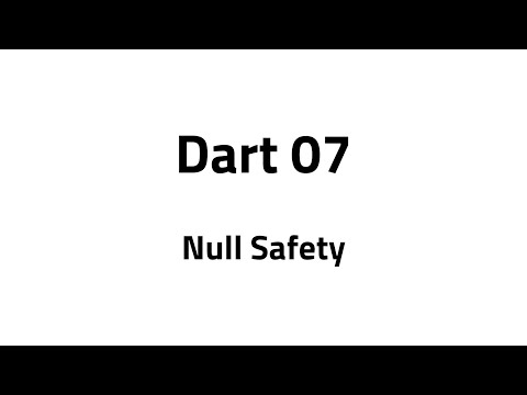 Dart #07 Basics