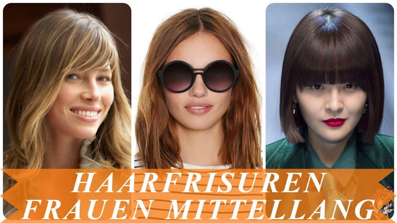 Aktuelle Haarfrisuren Frauen Mittellang 18 Youtube