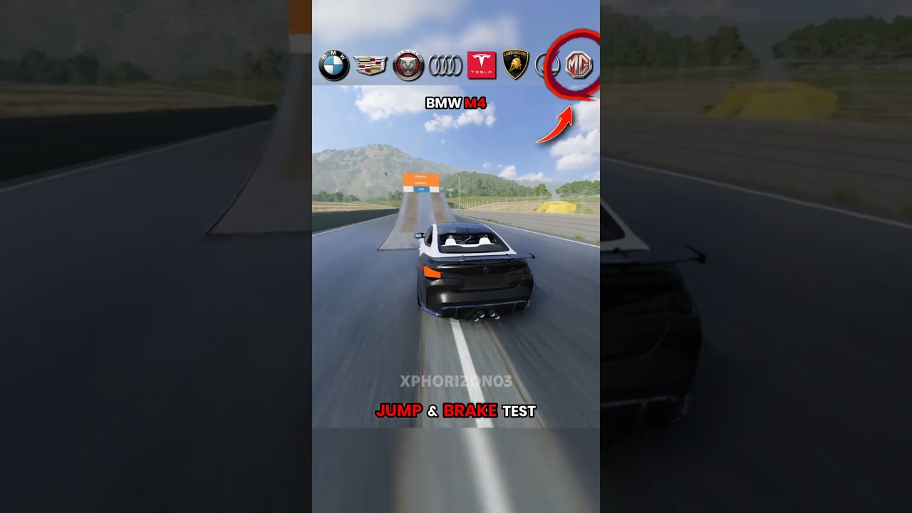 Cars Jump & Brake Test 
