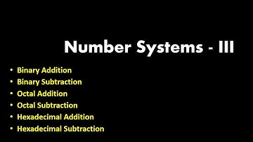Number Calculation (Binary, Octal , Hexadecimal with Addition and Subtraction)