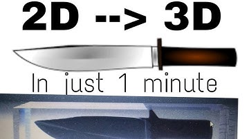 #BLENDER #3 Convert 2D Image To 3D Image Trick || Using Knife Tool