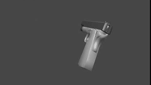 First reload animation! | Blender 2.90 | Pistol reload.