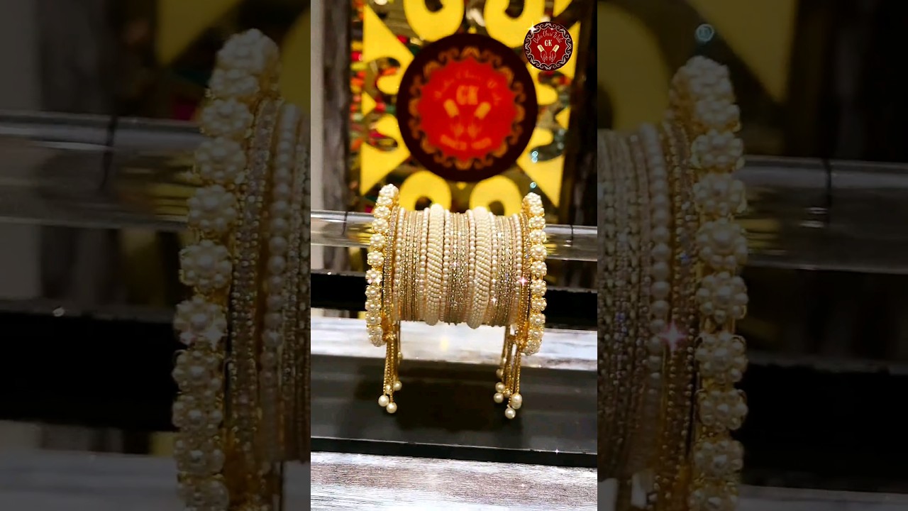 ⚪ Hyderabadi Pearl Bangles Set 