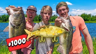 24 Hour MOST EXPENSIVE Fishing LURE CHALLENGE ( $1,000 BAIT )
