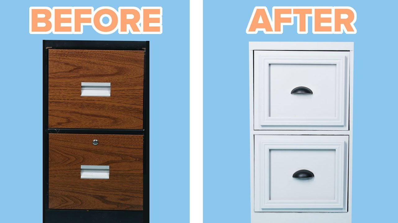 Transform Your Old File Cabinet Youtube
