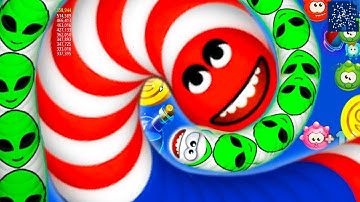 Game 🐍 WORMATE ZONE.IO | Rắn Săn Mồi #058 BIGGEST SNAKE | Epic Worms Zone Best Gameplay | Biggiun TV