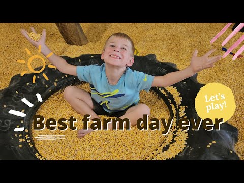 A day on the farm #fall #bestdayever #farm #kidsvideo - YouTube