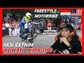 AKSI EXTRIM WAWAN TEMBONG FREESTYLE MOTORBIKE.MALAYSIA REACTION.