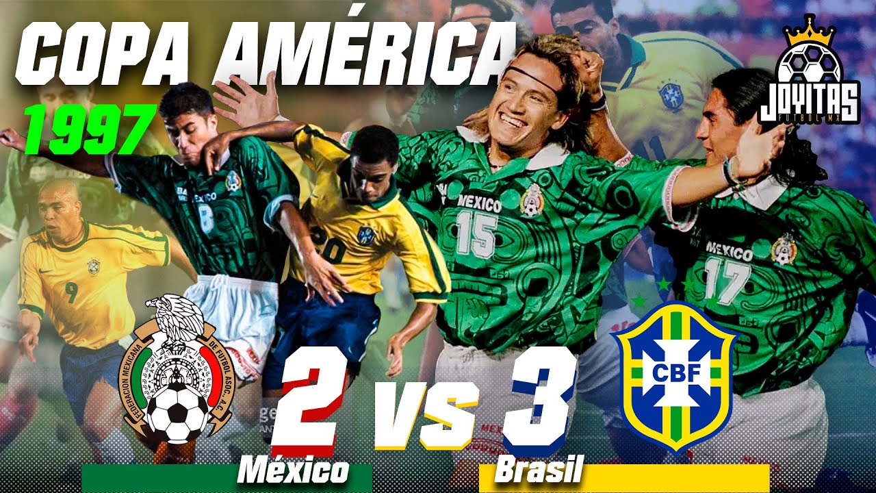 La FÚRICA REMONTADA de BRASIL contra MÉXICO en COPA AMÉRICA 1997 | Otros dos del 'MATADOR'